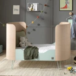 Sauthon Original Lits Bébé Lit évolutif Pieds Métal 97x144x75cm En Bois Bleu -Lits bébé Soldes lit evolutif pieds metal 97x144x75cm en bois bleu 4