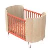 Sauthon Original Lits Bébé Lit évolutif Pieds Métal 97x144x75cm En Bois Orange -Lits bébé Soldes lit evolutif pieds metal 97x144x75cm en bois orange