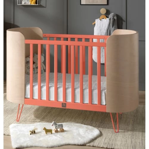 Sauthon Original Lits Bébé Lit évolutif Pieds Métal 97x144x75cm En Bois Orange 5 Sauthon Original Lits Bébé Lit évolutif Pieds Métal 97x144x75cm En Bois Orange – Image 3