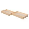 Happy Garden Têtes De Lits Et Accessoires De Lits Enfants Lot De 2 Tiroirs De Rangement Sous Lit 190x90cm Bois -Lits bébé Soldes lot de 2 tiroirs de rangement sous lit 190x90cm bois 1