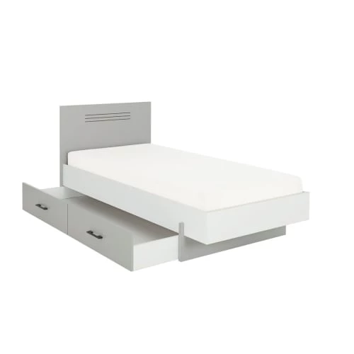 Gami Têtes De Lits Et Accessoires De Lits Enfants Option Tiroir Effet Bois Blanc 5 Gami Têtes De Lits Et Accessoires De Lits Enfants Option Tiroir Effet Bois Blanc – Image 3