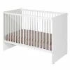 ID Kids Lits Bébé Pack Lit Bébé à Barreaux Avec Matelas 60x120 Cm Bois Massif Blanc -Lits bébé Soldes pack lit bebe a barreaux avec matelas 60x120 cm bois massif blanc
