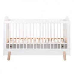 ID Kids Lits Bébé Pack Lit Bébé Avec Matelas 70x140 Cm Bois Massif Blanc -Lits bébé Soldes pack lit bebe avec matelas 70x140 cm bois massif blanc 16