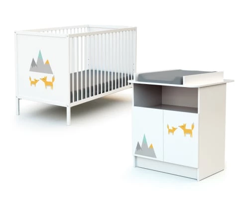 Webaby Lits Bébé Pack Lit Bébé Et Meuble à Langer Blanc 3 Webaby Lits Bébé Pack Lit Bébé Et Meuble à Langer Blanc