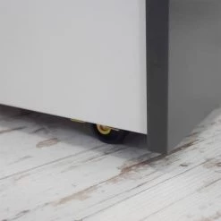 ID Kids Têtes De Lits Et Accessoires De Lits Enfants Set De 2 Cubes De Rangement Effet Bois Blanc Et Gris Anthracite -Lits bébé Soldes set de 2 cubes de rangement effet bois blanc et gris anthracite 2