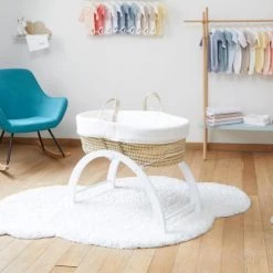 Shnuggle Lits Bébé Support Couffin Réversible Blanc -Lits bébé Soldes support couffin reversible blanc 1