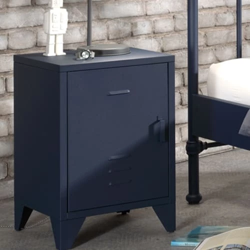 Vipack Tables De Chevet Enfant Table De Chevet 1 Porte Bleu 4 Vipack Tables De Chevet Enfant Table De Chevet 1 Porte Bleu – Image 2