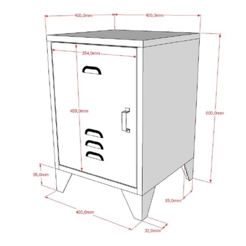 Vipack Tables De Chevet Enfant Table De Chevet 1 Porte Bleu 5 Vipack Tables De Chevet Enfant Table De Chevet 1 Porte Bleu – Image 3