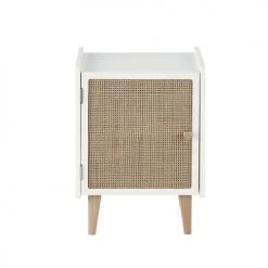 Maisons Du Monde Tables De Chevet Enfant Table De Chevet 1 Porte En Pin Et Cannage En Rotin