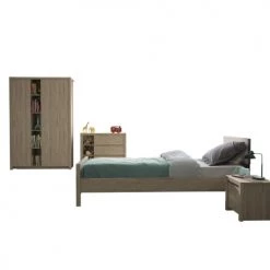 Gami Tables De Chevet Enfant Table De Chevet 1 Porte Naturel -Lits bébé Soldes table de chevet 1 porte naturel 4