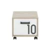 Gami Tables De Chevet Enfant Table De Chevet 1 Porte Sur Roulettes Chêne Blanc -Lits bébé Soldes table de chevet 1 porte sur roulettes chene blanc