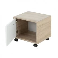 Gami Tables De Chevet Enfant Table De Chevet 1 Porte Sur Roulettes Chêne Blanc 10 Gami Tables De Chevet Enfant Table De Chevet 1 Porte Sur Roulettes Chêne Blanc -Lits bébé Soldes table de chevet 1 porte sur roulettes chene blanc 2