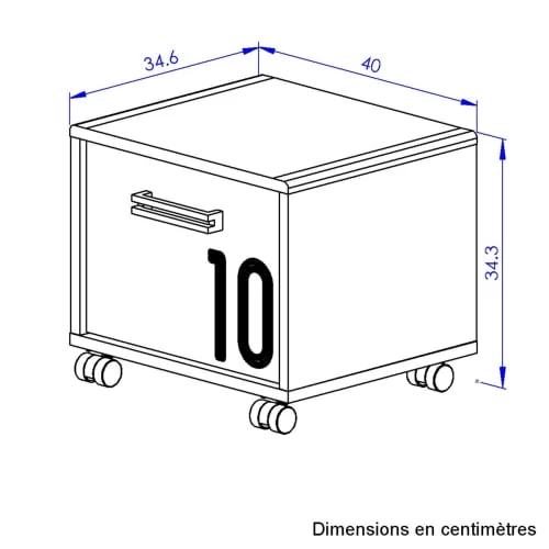 Gami Tables De Chevet Enfant Table De Chevet 1 Porte Sur Roulettes Chêne Blanc 8 Gami Tables De Chevet Enfant Table De Chevet 1 Porte Sur Roulettes Chêne Blanc – Image 6