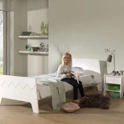 Vipack Tables De Chevet Enfant Table De Chevet 1 Tiroir Rose -Lits bébé Soldes table de chevet 1 tiroir rose 3