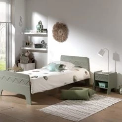 Vipack Tables De Chevet Enfant Table De Chevet 1 Tiroir Rose -Lits bébé Soldes table de chevet 1 tiroir rose 4