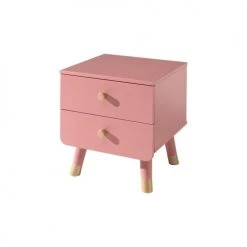 Vipack Tables De Chevet Enfant Table De Chevet 2 Tiroirs Rose