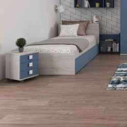 Terre De Nuit Tables De Chevet Enfant Table De Chevet 3 Tiroirs à Roulettes En Bois Imitation Chêne Et Bleu 9 Terre De Nuit Tables De Chevet Enfant Table De Chevet 3 Tiroirs à Roulettes En Bois Imitation Chêne Et Bleu -Lits bébé Soldes table de chevet 3 tiroirs a roulettes en bois imitation chene et bleu 3