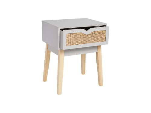Jardideco Tables De Chevet Enfant Table De Chevet En Bois Gris 4 Jardideco Tables De Chevet Enfant Table De Chevet En Bois Gris – Image 2