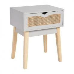 Jardideco Tables De Chevet Enfant Table De Chevet En Bois Gris