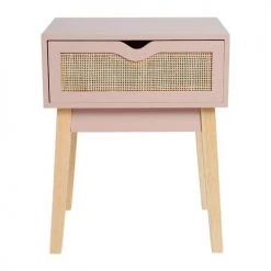 Jardideco Tables De Chevet Enfant Table De Chevet En Bois Rose -Lits bébé Soldes table de chevet en bois rose 3