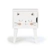 RNT By Really Nice Things Tables De Chevet Enfant Table De Chevet En Pin Pour Enfant Dessin De Chat -Lits bébé Soldes table de chevet en pin pour enfant dessin de chat