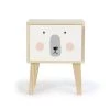RNT By Really Nice Things Tables De Chevet Enfant Table De Chevet En Pin Pour Enfants Dessin D'ours. -Lits bébé Soldes table de chevet en pin pour enfants dessin d ours