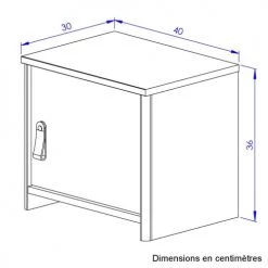 Gami Tables De Chevet Enfant Table De Chevet Enfant 1 Porte Effet Chêne Marron 11 Gami Tables De Chevet Enfant Table De Chevet Enfant 1 Porte Effet Chêne Marron -Lits bébé Soldes table de chevet enfant 1 porte effet chene marron 4