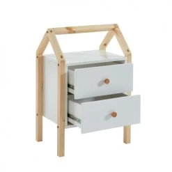 Baita Tables De Chevet Enfant Table De Chevet Enfant Blanc 1 Tiroir -Lits bébé Soldes table de chevet enfant blanc 1 tiroir 11