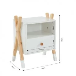 Baita Tables De Chevet Enfant Table De Chevet Enfant Blanc 1 Tiroir 12 Baita Tables De Chevet Enfant Table De Chevet Enfant Blanc 1 Tiroir -Lits bébé Soldes table de chevet enfant blanc 1 tiroir 4