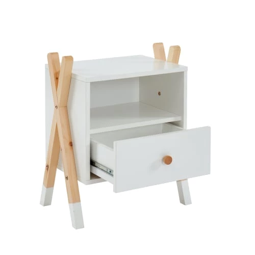 Baita Tables De Chevet Enfant Table De Chevet Enfant Blanc 1 Tiroir 8 Baita Tables De Chevet Enfant Table De Chevet Enfant Blanc 1 Tiroir – Image 6