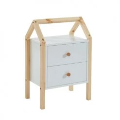 Baita Tables De Chevet Enfant Table De Chevet Enfant Blanc 1 Tiroir -Lits bébé Soldes table de chevet enfant blanc 1 tiroir 8