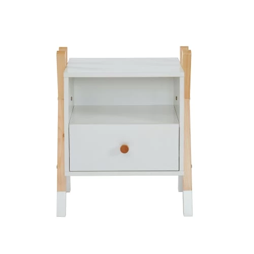 Baita Tables De Chevet Enfant Table De Chevet Enfant Blanc 1 Tiroir 3 Baita Tables De Chevet Enfant Table De Chevet Enfant Blanc 1 Tiroir