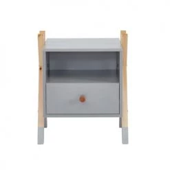 Lits bébé Soldes 3 Baita Tables De Chevet Enfant Table De Chevet Enfant Gris 1 Tiroir