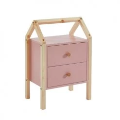 Baita Tables De Chevet Enfant Table De Chevet Enfant Rose 1 Tiroir -Lits bébé Soldes table de chevet enfant rose 1 tiroir 2