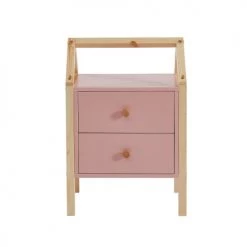 Baita Tables De Chevet Enfant Table De Chevet Enfant Rose 1 Tiroir