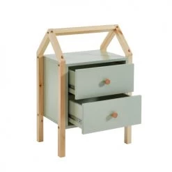 Baita Tables De Chevet Enfant Table De Chevet Enfant Vert 1 Tiroir -Lits bébé Soldes table de chevet enfant vert 1 tiroir 10
