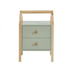 Baita Tables De Chevet Enfant Table De Chevet Enfant Vert 1 Tiroir