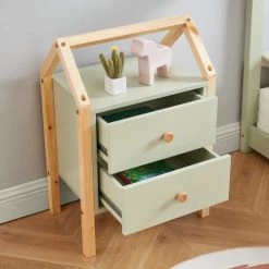 Baita Tables De Chevet Enfant Table De Chevet Enfant Vert 1 Tiroir -Lits bébé Soldes table de chevet enfant vert 1 tiroir 9