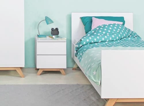 Bopita Tables De Chevet Enfant Table De Chevet Sans Poignées Blanc 4 Bopita Tables De Chevet Enfant Table De Chevet Sans Poignées Blanc – Image 2