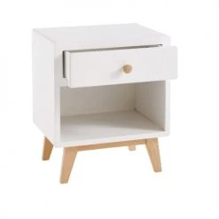 Maisons Du Monde Tables De Chevet Table De Chevet Vintage 1 Tiroir Blanche -Lits bébé Soldes table de chevet vintage 1 tiroir blanche 1000 5 13 180987 3
