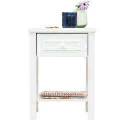 Bopita Tables De Chevet Enfant Table De Nuit Blanc En MDF -Lits bébé Soldes table de nuit blanc en mdf 2