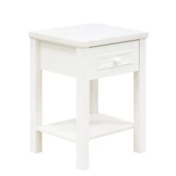 Bopita Tables De Chevet Enfant Table De Nuit Blanc En MDF