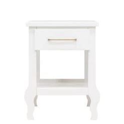 Bopita Tables De Chevet Enfant Table De Nuit Blanc En MDF