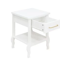 Bopita Tables De Chevet Enfant Table De Nuit Blanc En MDF -Lits bébé Soldes table de nuit blanc en mdf 9