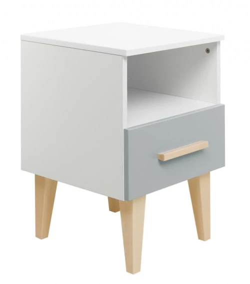 Bopita Tables De Chevet Enfant Table De Nuit Gris 5 Bopita Tables De Chevet Enfant Table De Nuit Gris – Image 3