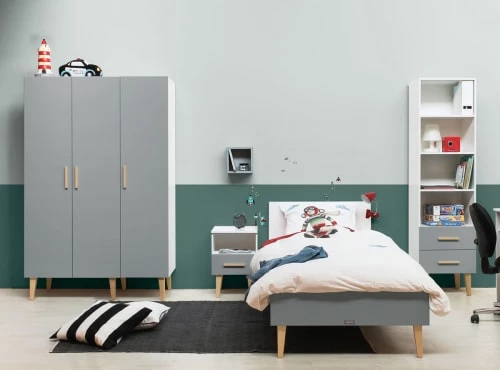 Bopita Tables De Chevet Enfant Table De Nuit Gris 8 Bopita Tables De Chevet Enfant Table De Nuit Gris – Image 6