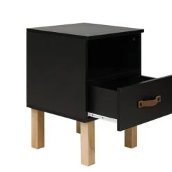 Bopita Tables De Chevet Enfant Table De Nuit Noir Mat/naturel En Panneaux De Particules Et Hêtre 10 Bopita Tables De Chevet Enfant Table De Nuit Noir Mat/naturel En Panneaux De Particules Et Hêtre -Lits bébé Soldes table de nuit noir mat naturel en panneaux de particules et hetre 2