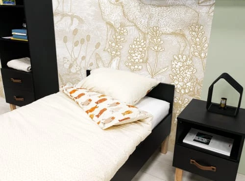 Bopita Tables De Chevet Enfant Table De Nuit Noir Mat/naturel En Panneaux De Particules Et Hêtre 8 Bopita Tables De Chevet Enfant Table De Nuit Noir Mat/naturel En Panneaux De Particules Et Hêtre – Image 6