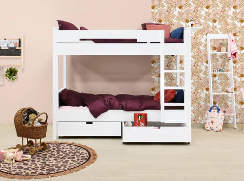 Bopita Têtes De Lits Et Accessoires De Lits Enfants Tiroir 90x100 Blanc En MDF 5 Bopita Têtes De Lits Et Accessoires De Lits Enfants Tiroir 90x100 Blanc En MDF – Image 3