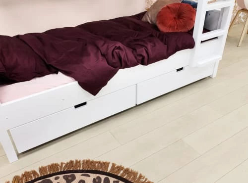 Bopita Têtes De Lits Et Accessoires De Lits Enfants Tiroir 90x100 Blanc En MDF 7 Bopita Têtes De Lits Et Accessoires De Lits Enfants Tiroir 90x100 Blanc En MDF – Image 5